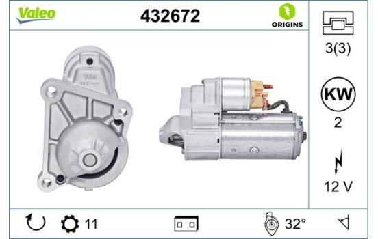 Démarreur NEW ORIGINAL PART 432672 Valeo, Image 4