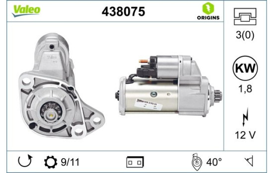 Démarreur NEW ORIGINAL PART 438075 Valeo, Image 4