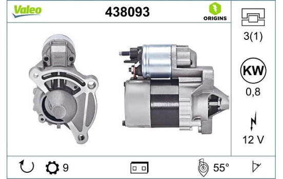 Démarreur NEW ORIGINAL PART 438093 Valeo, Image 4