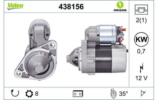 Démarreur NEW ORIGINAL PART 438156 Valeo, Image 4