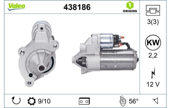 Démarreur NEW ORIGINAL PART 438186 Valeo, Image 4