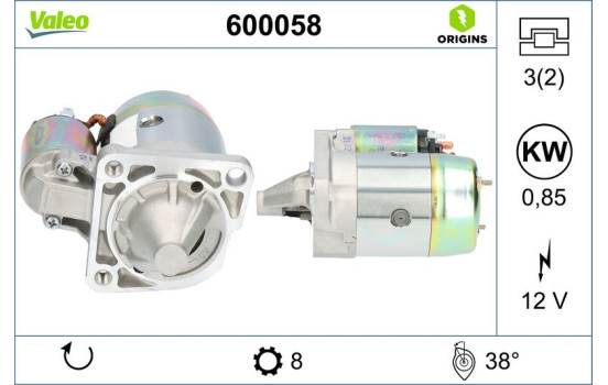 Démarreur NEW ORIGINAL PART 600058 Valeo, Image 4