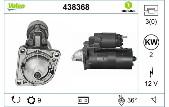 Démarreur PIÈCE NEUVE 438368 Valeo, Image 2