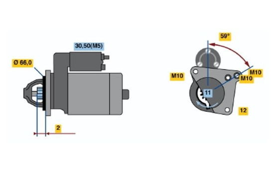 Démarreur R70-L3512V(R) Bosch, Image 5