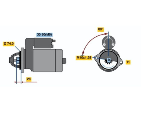 Démarreur R70-M1012V(R) Bosch, Image 5