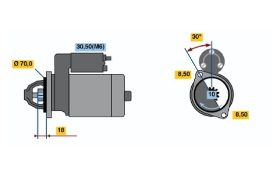 Démarreur R74-L4512V(R) Bosch, Image 5