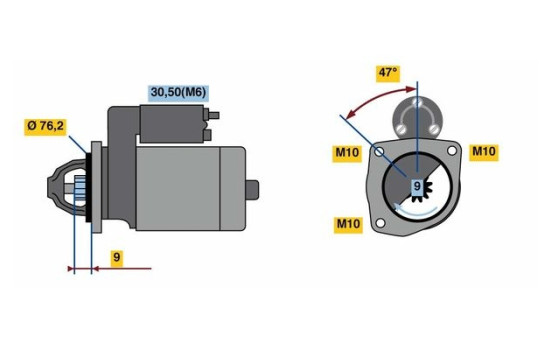 Démarreur R78-M2812V(R) Bosch, Image 5