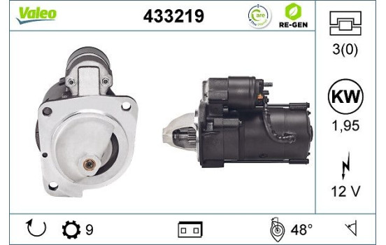 Démarreur REMANUFACTURED PREMIUM 433219 Valeo, Image 3