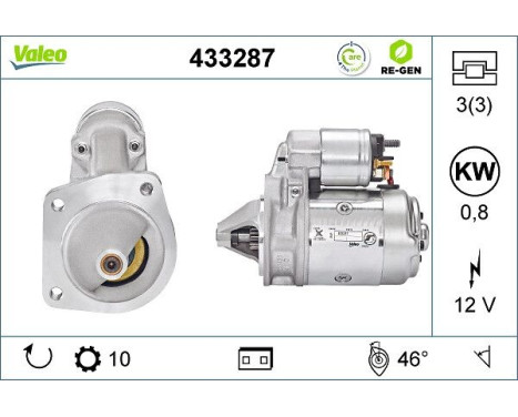 Démarreur REMANUFACTURED PREMIUM 433287 Valeo, Image 5