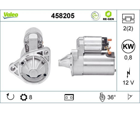 Démarreur REMANUFACTURED PREMIUM 458205 Valeo, Image 5