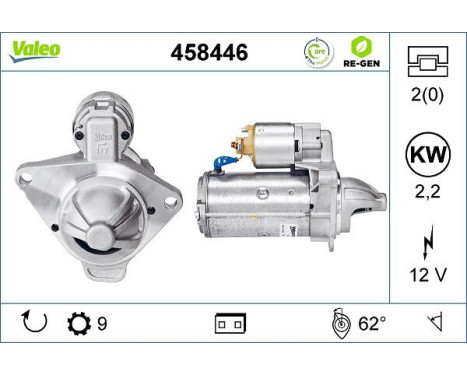 Démarreur REMANUFACTURED PREMIUM 458446 Valeo, Image 5