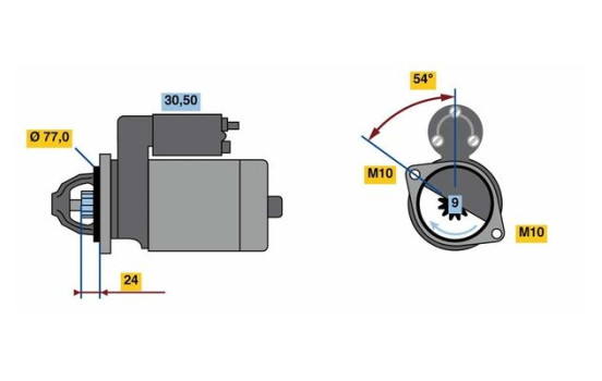 Démarreur S74-L12V(R) Bosch, Image 5