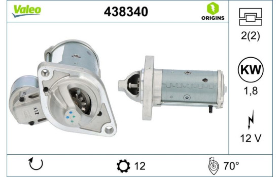 Démarreur Toyota 1,8 kw 438340 Valeo, Image 4