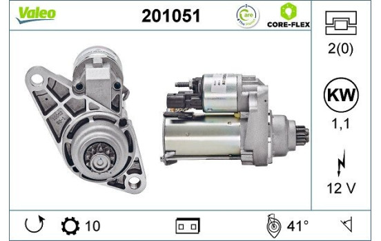 Démarreur VALEO CORE-FLEX 201051, Image 2