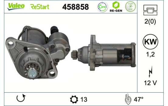 Démarreur VALEO RE-GEN REMANUFACTURED STOP&START 458858, Image 2