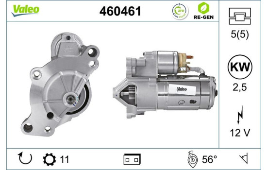 GROUPE DE RÉGÉNÉRATION DE DÉMARREUR OPEL 460461 Valeo, Image 5