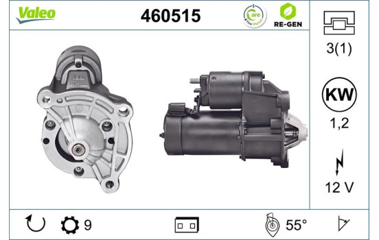 GROUPE PSA DE RÉGÉNÉRATION DU DÉMARREUR 460515 Valeo, Image 5