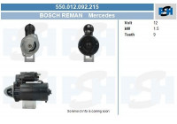 Starter Bosch Mercedes (essence) 550.012.092.215