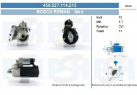 Starter Mini 1,7 kw 0.001.138.005-R Bosch
