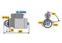 Starter Opel 1.4 kw DW(R)12V1,4KW Bosch
