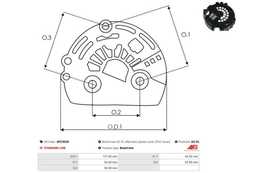 Capot de protection, alternateur/dynamo, Image 2