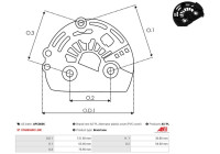 Capot de protection, alternateur/dynamo