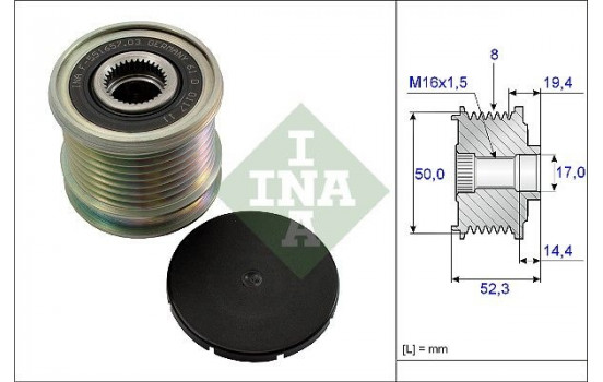 Poulie roue libre, alternateur 535011110 Ina