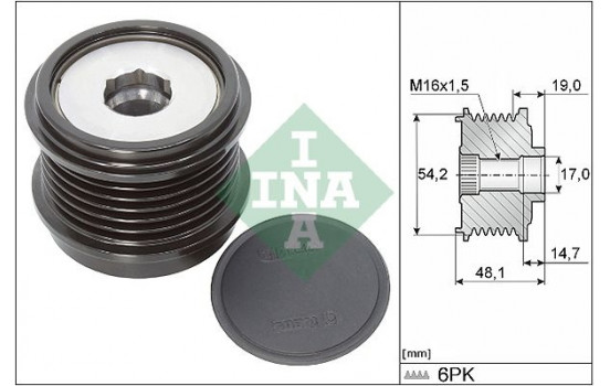 Poulie roue libre, alternateur 535031010 Ina