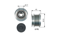 Poulie roue libre, alternateur DriveAlign® OAP7013 Gates