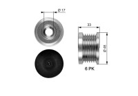 Poulie roue libre, alternateur DriveAlign® OAP7054 Gates
