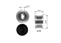 Poulie roue libre, alternateur DriveAlign® OAP7080 Gates