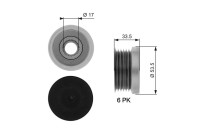 Poulie roue libre, alternateur DriveAlign® OAP7111 Gates