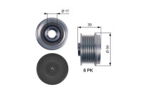 Poulie roue libre, alternateur DriveAlign® OAP7113 Gates