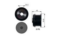 Poulie roue libre, alternateur DriveAlign® OAP7154 Gates