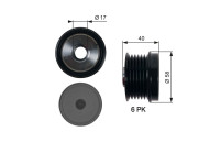 Poulie roue libre, alternateur DriveAlign® OAP7158 Gates