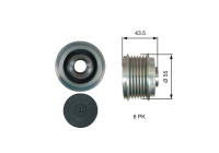Poulie roue libre, alternateur DriveAlign® OAP7219 Gates