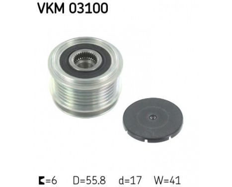 Poulie roue libre, alternateur VKM 03100 SKF, Image 2