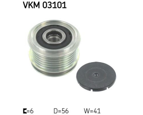 Poulie roue libre, alternateur VKM 03101 SKF