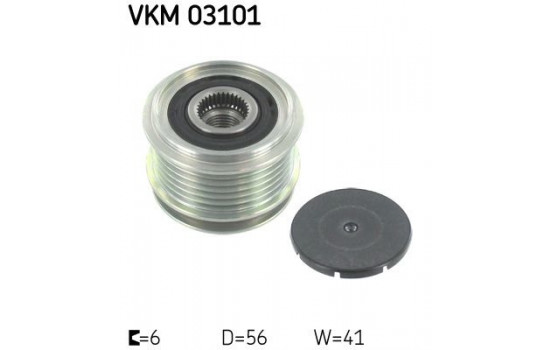 Poulie roue libre, alternateur VKM 03101 SKF