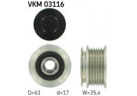 Poulie roue libre, alternateur VKM 03116 SKF