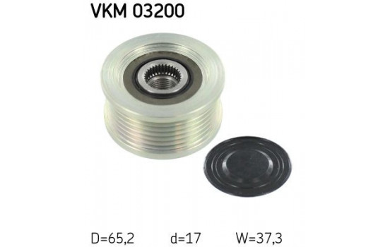 Poulie roue libre, alternateur VKM 03200 SKF