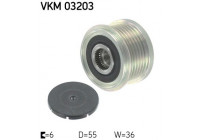 Poulie roue libre, alternateur VKM 03203 SKF