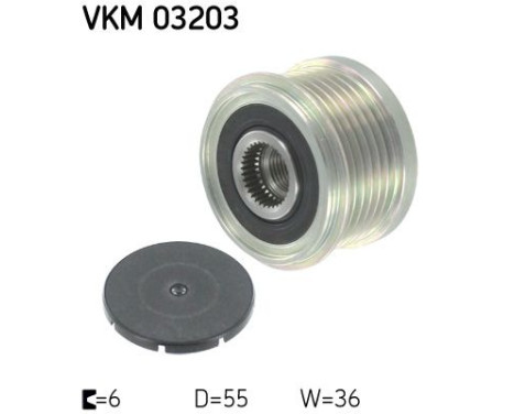 Poulie roue libre, alternateur VKM 03203 SKF