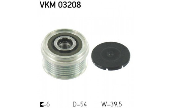 Poulie roue libre, alternateur VKM 03208 SKF