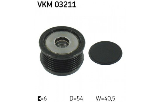 Poulie roue libre, alternateur VKM 03211 SKF