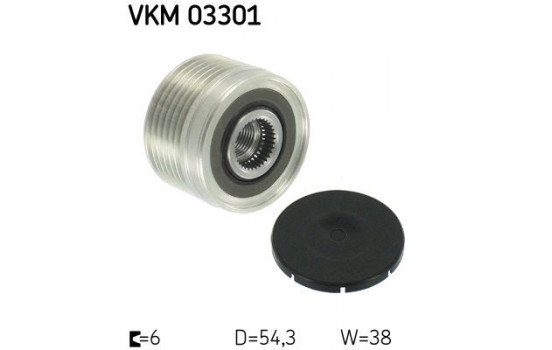 Poulie roue libre, alternateur VKM 03301 SKF