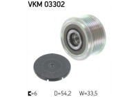 Poulie roue libre, alternateur VKM 03302 SKF