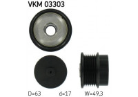 Poulie roue libre, alternateur VKM 03303 SKF