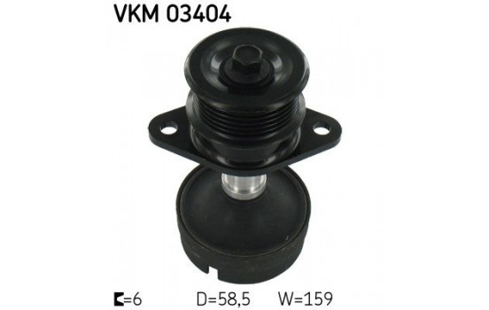 Poulie roue libre, alternateur VKM 03404 SKF