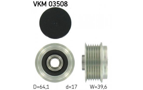 Poulie roue libre, alternateur VKM 03508 SKF